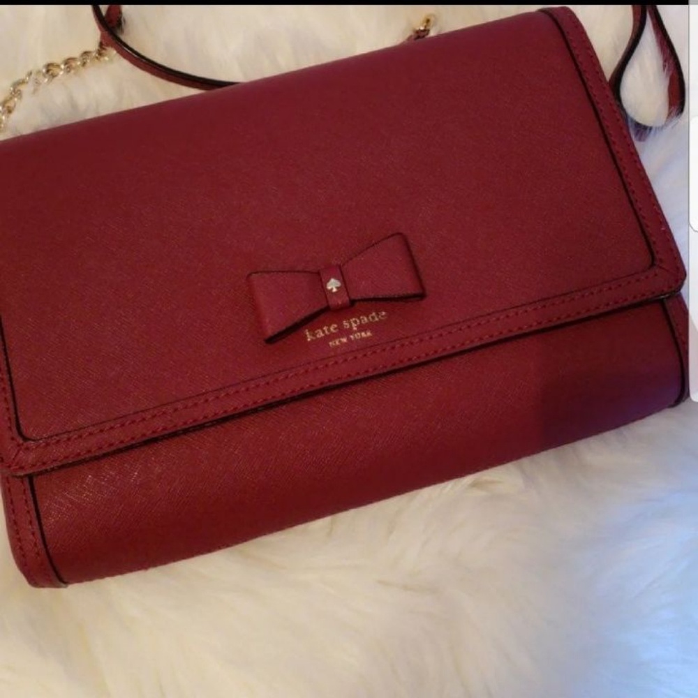 Kate spade crossbody - hazel court alek - burgundy